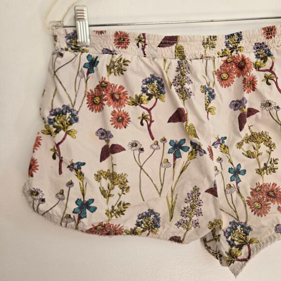 Anthropologie Dolphin Boxer Shorts Botanical Floral Elastic Waist Women Medium - Picture 5 of 12